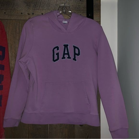 Women’s Junior M VICTORIA SECRET PINK GAP Vintage Pullover Hoodies Red Lavender - Picture 5 of 15